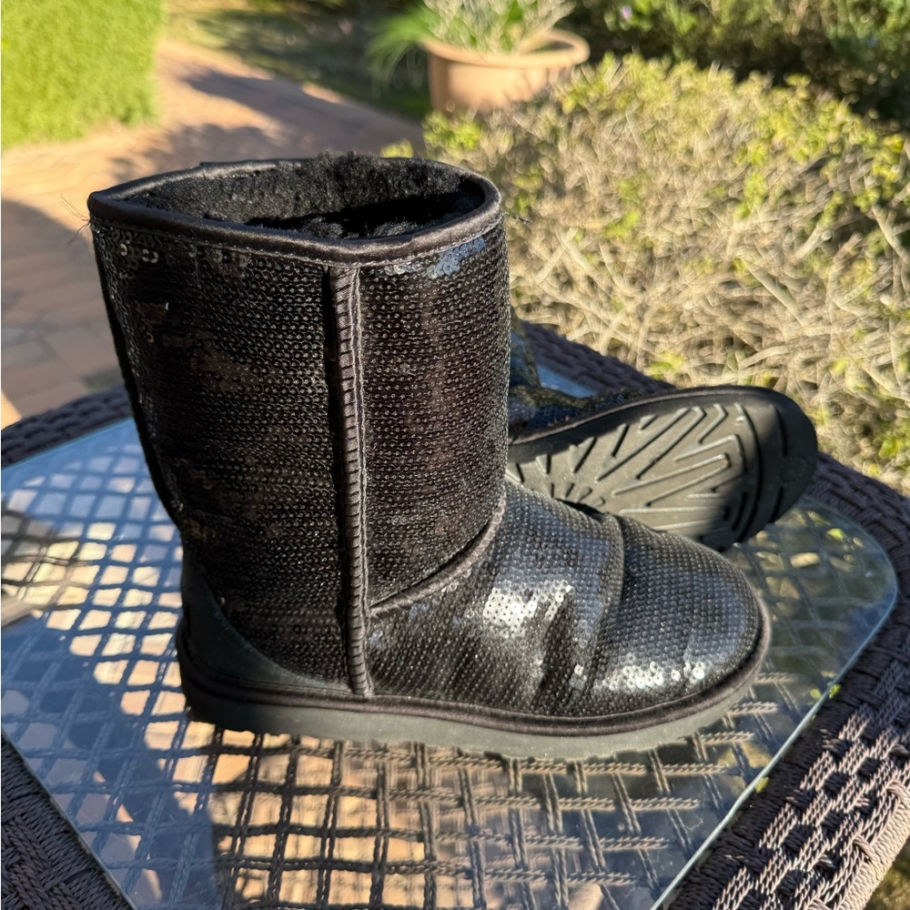 UGG Black Sequin Boots